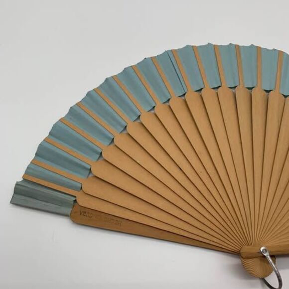 Vintage Hand Fans Handpainted Tropical Caribbean Set of 2 - Picture 9 of 10